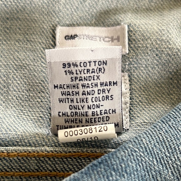 GAP | Women’s Light Blue Denim GAP Stretch Button Front Trucker Jacket Size M - Picture 15 of 16